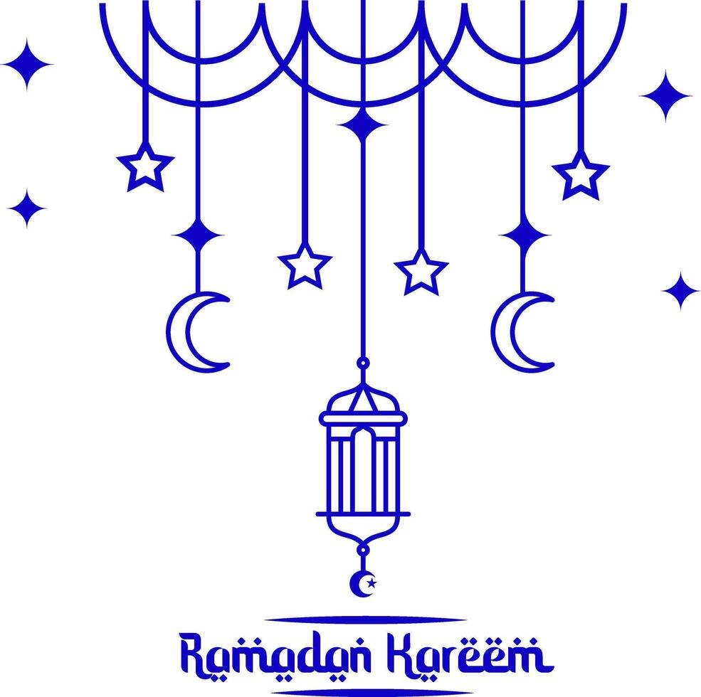 ramadan kareem greeting card vector