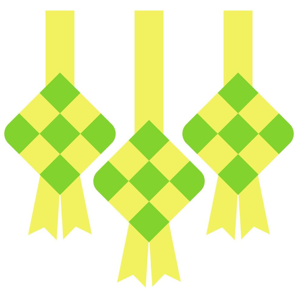 Ketupat Decoration for Eid al-Fitr vector