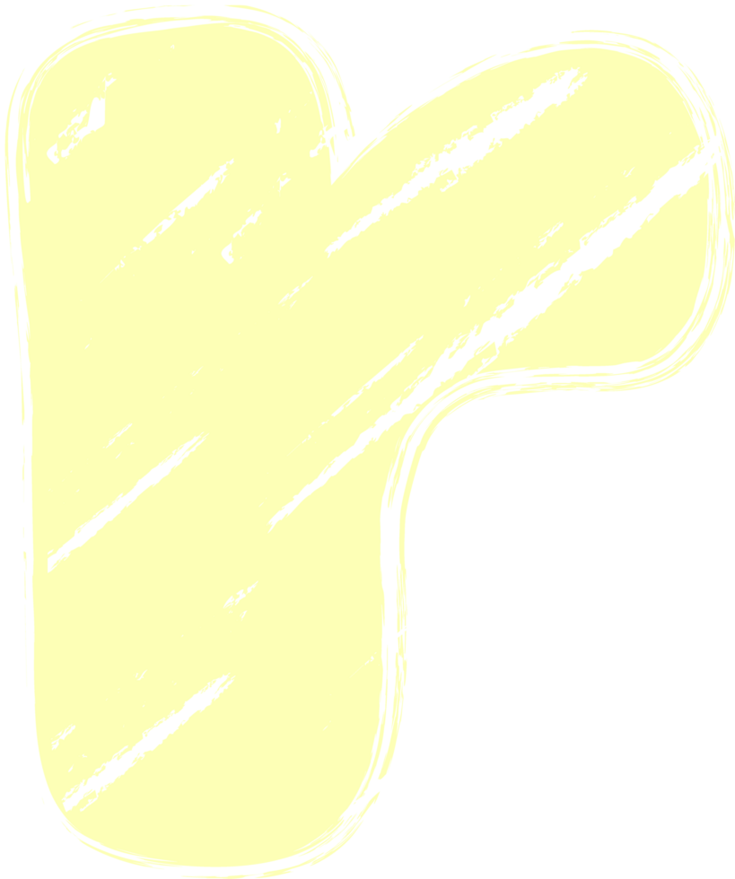 Pastel Hand drawn crayon, Letter r png