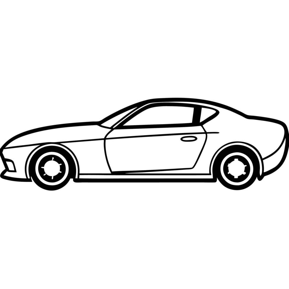 Electric car silhouette icon vector