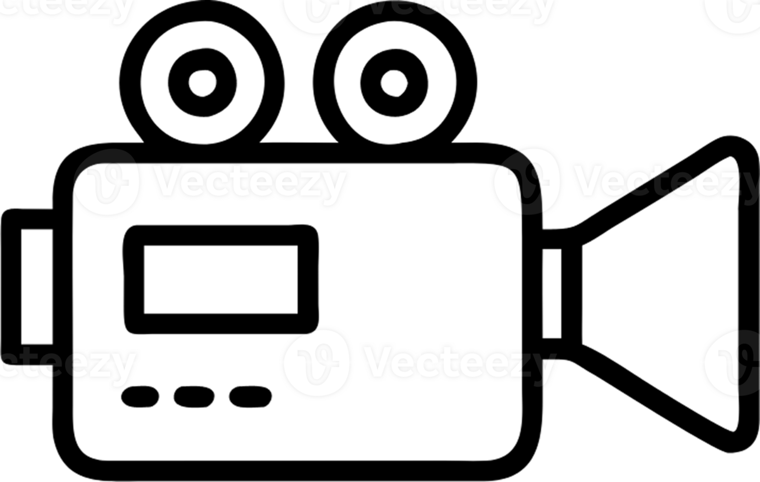 Camera in outline icon style, media and Technology theme. png