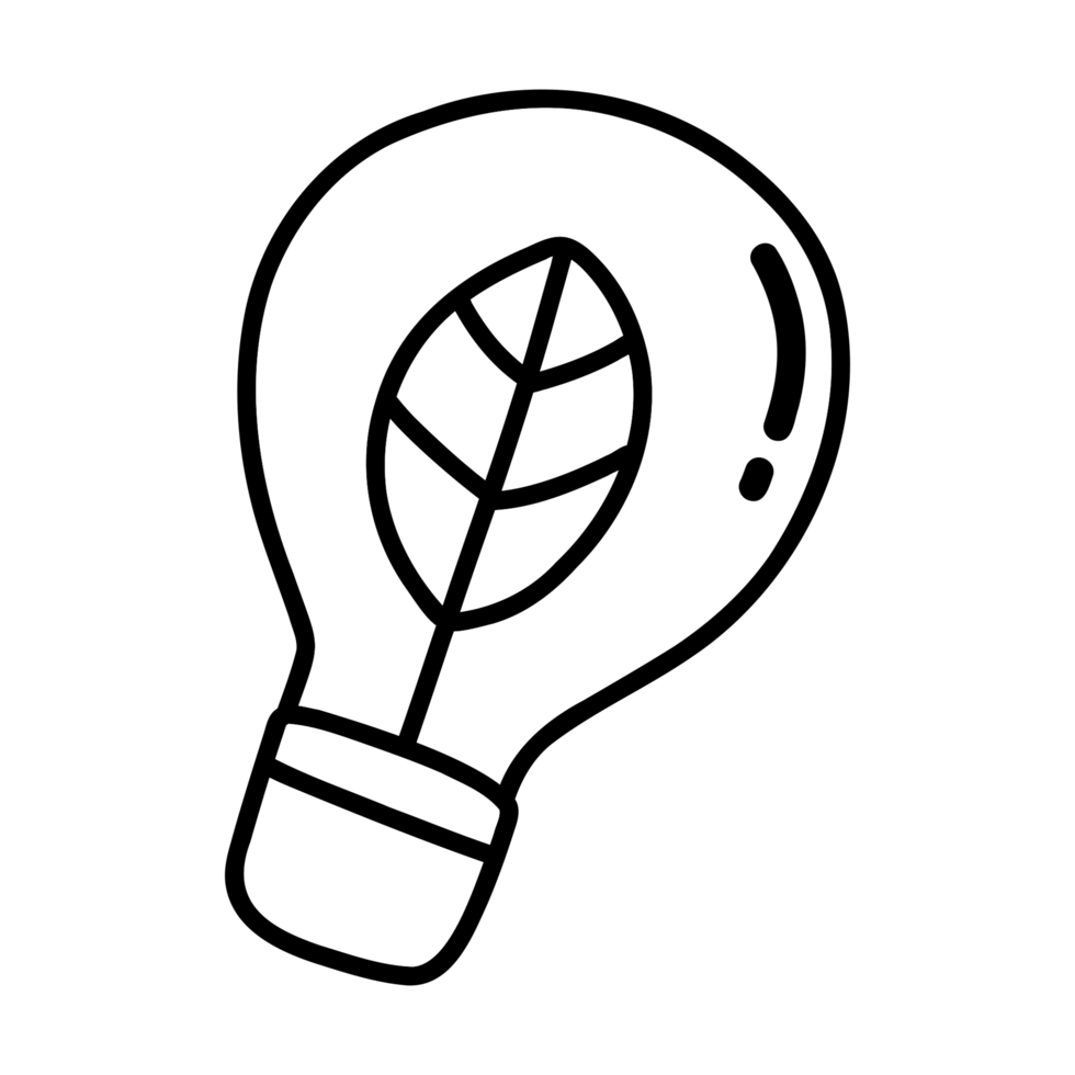 Energy saving light bulb cartoon outline, eco-friendly light bulb, eco-friendly light bulb, showing the concept of saving the world, world earth day, coloring book png