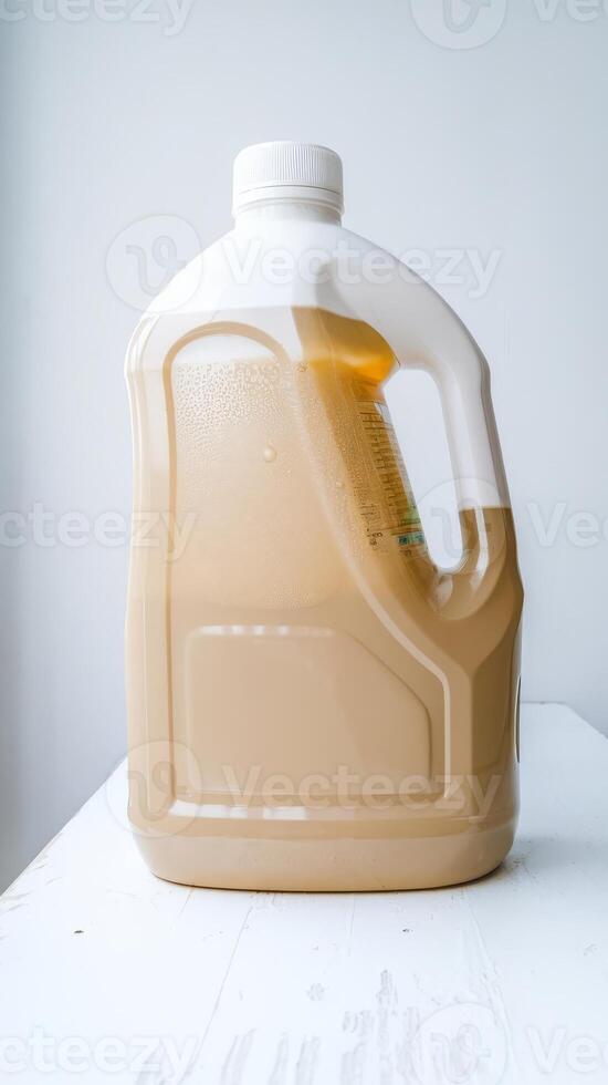 A gallon of coffee sitting on a table photo