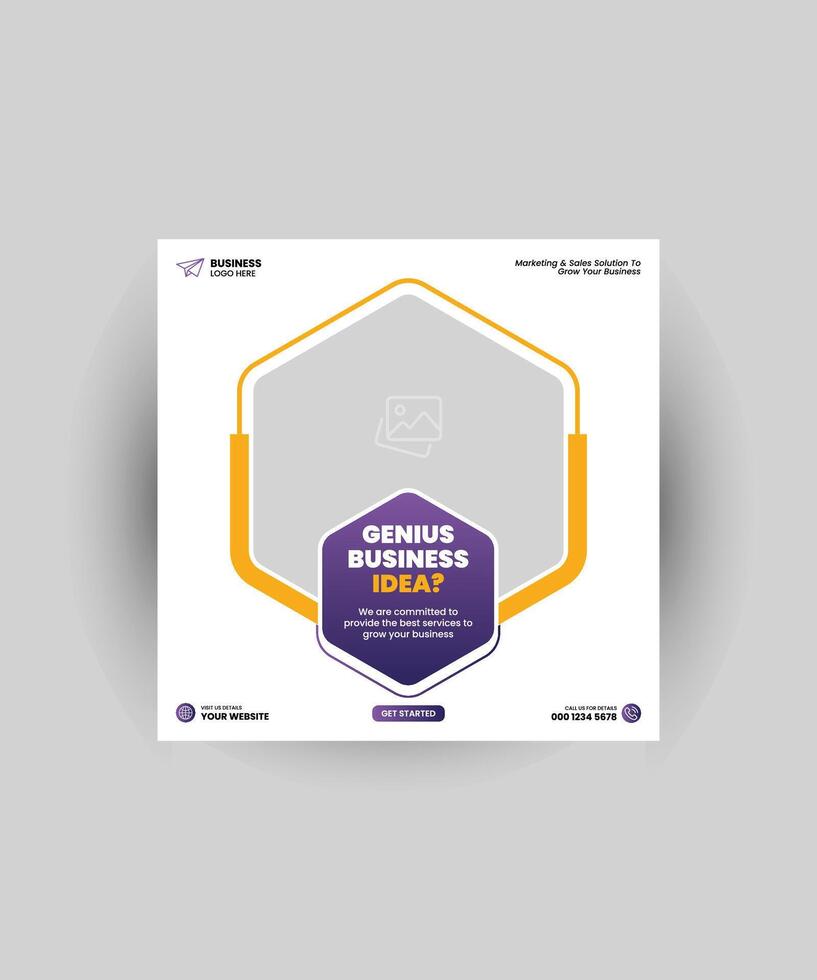 Digital business marketing social media post and web banners design vector