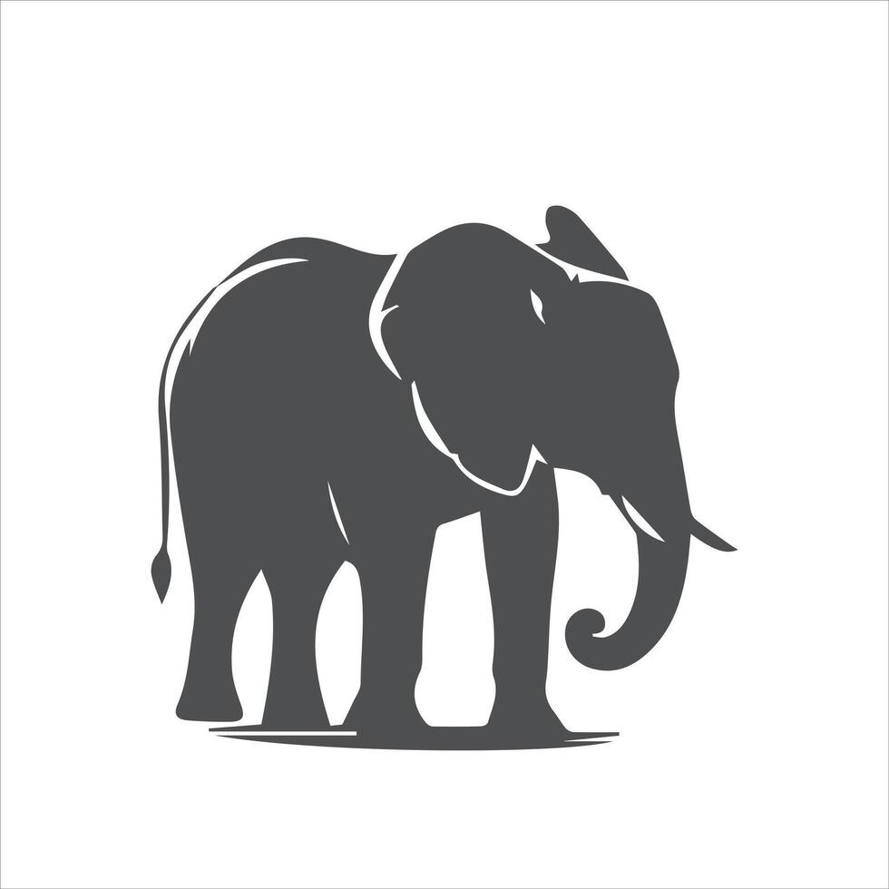 Elephant Silhouette icon vector