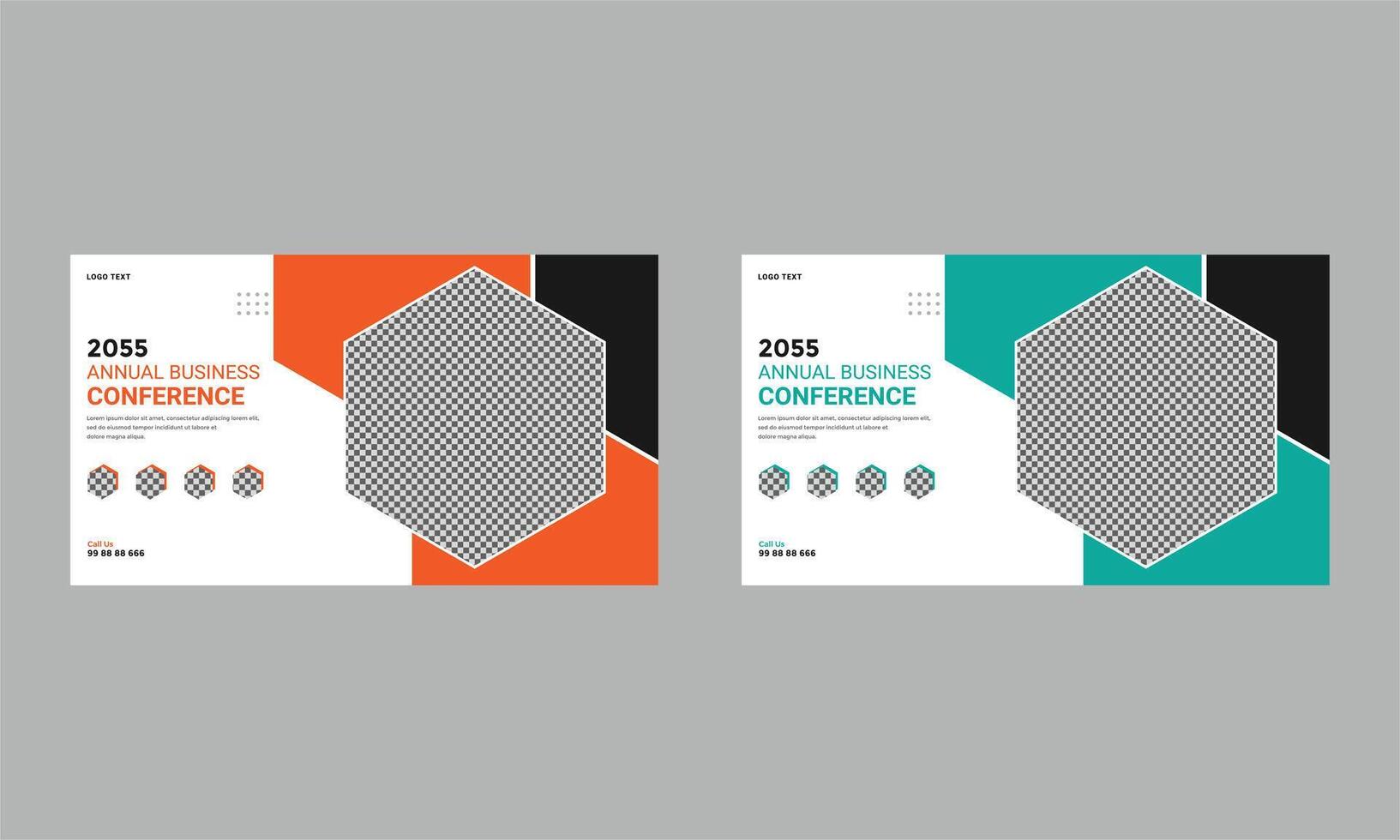 annual business conference web banner vector
