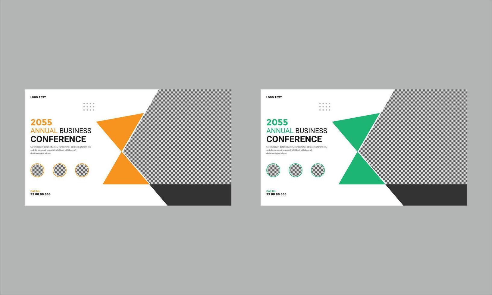 Business conference social media post banner vector