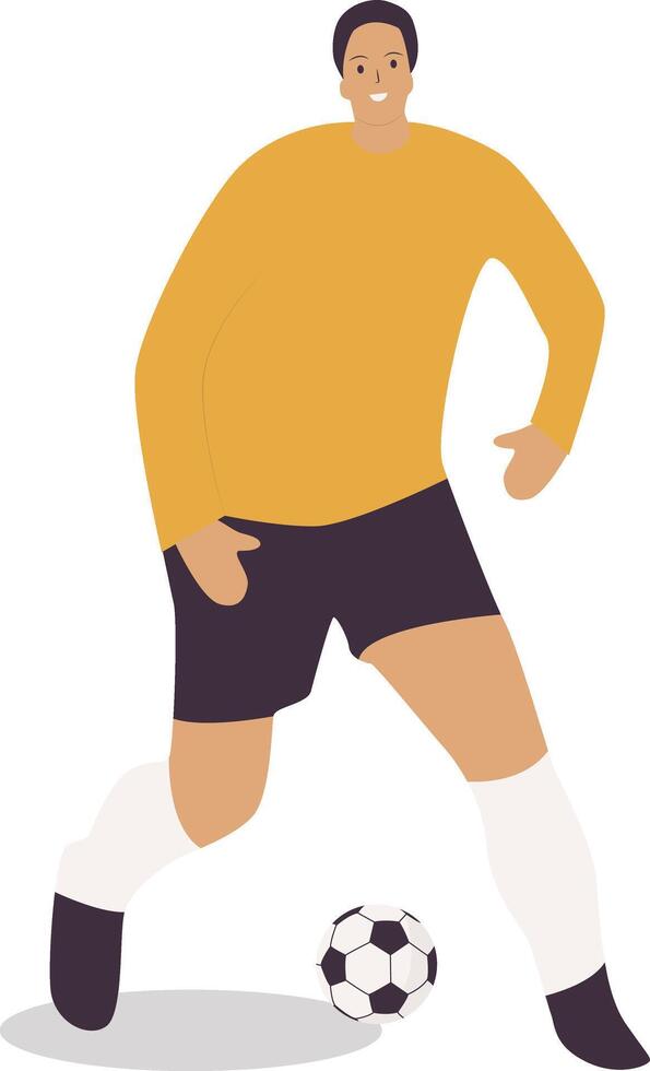 Man Playing Football vector