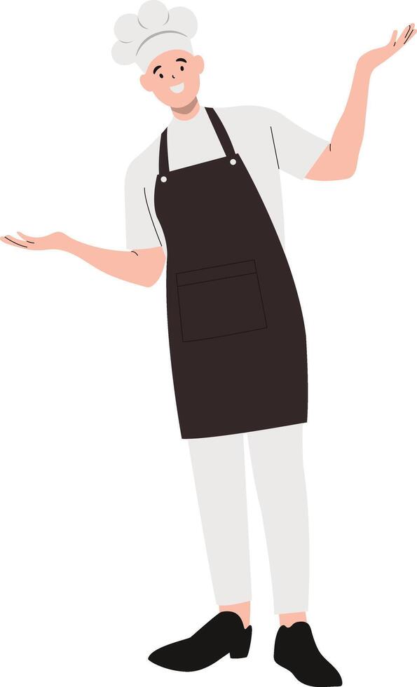 Illustration of Professional Chef with Apron vector