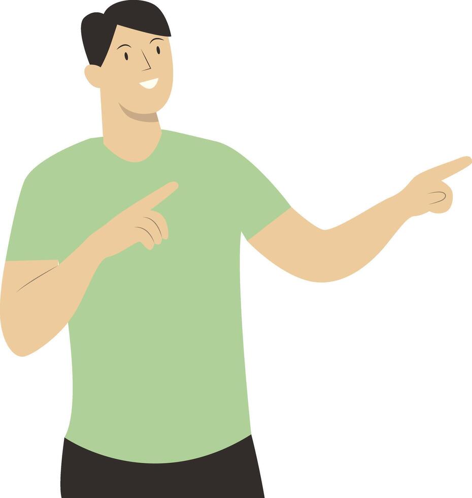 Excited Men Character vector