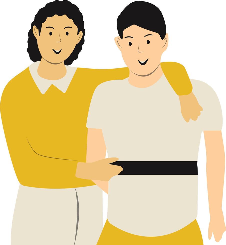 Woman and Man Friendship Character vector