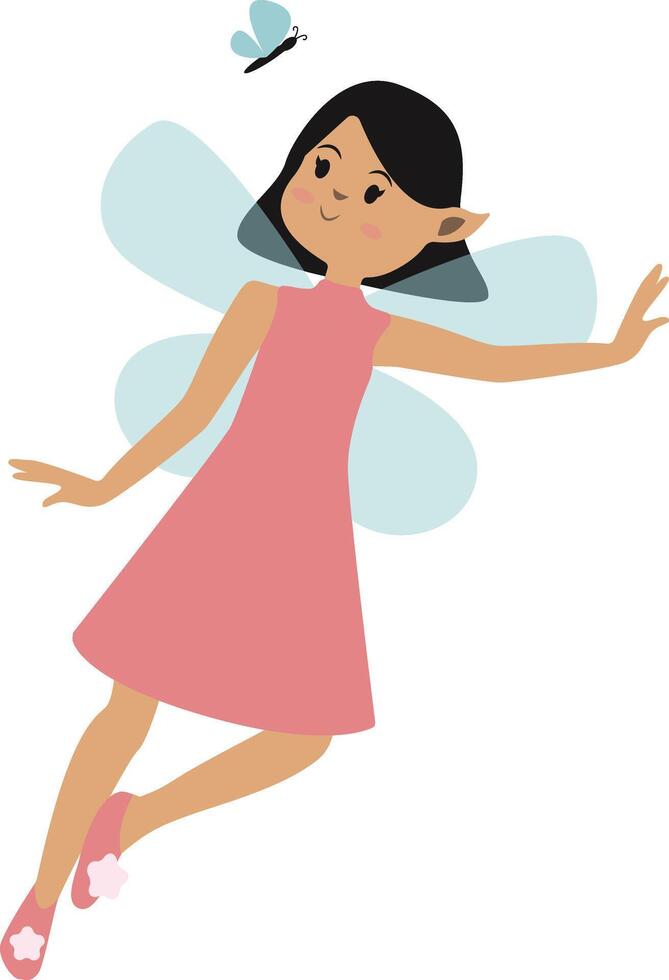 Little Lady Fairy Illustration. vector