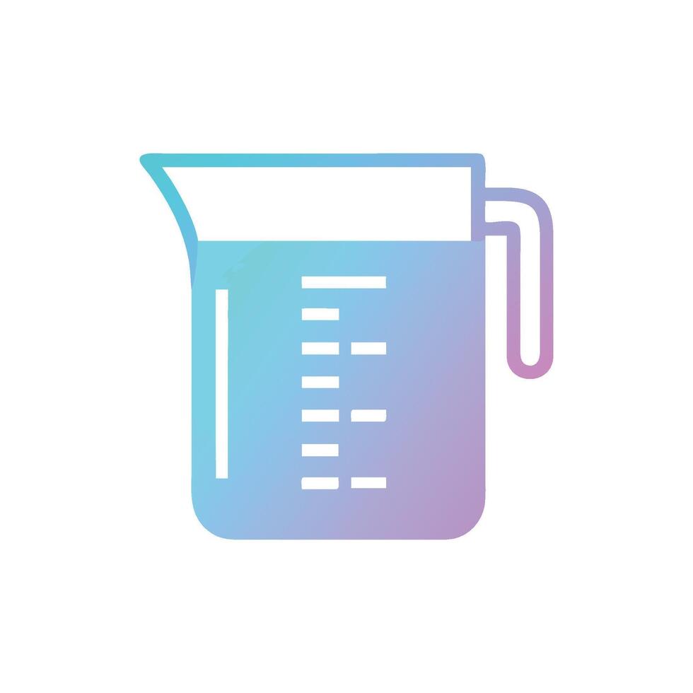 Stylish Digital Measuring Cup Design vector