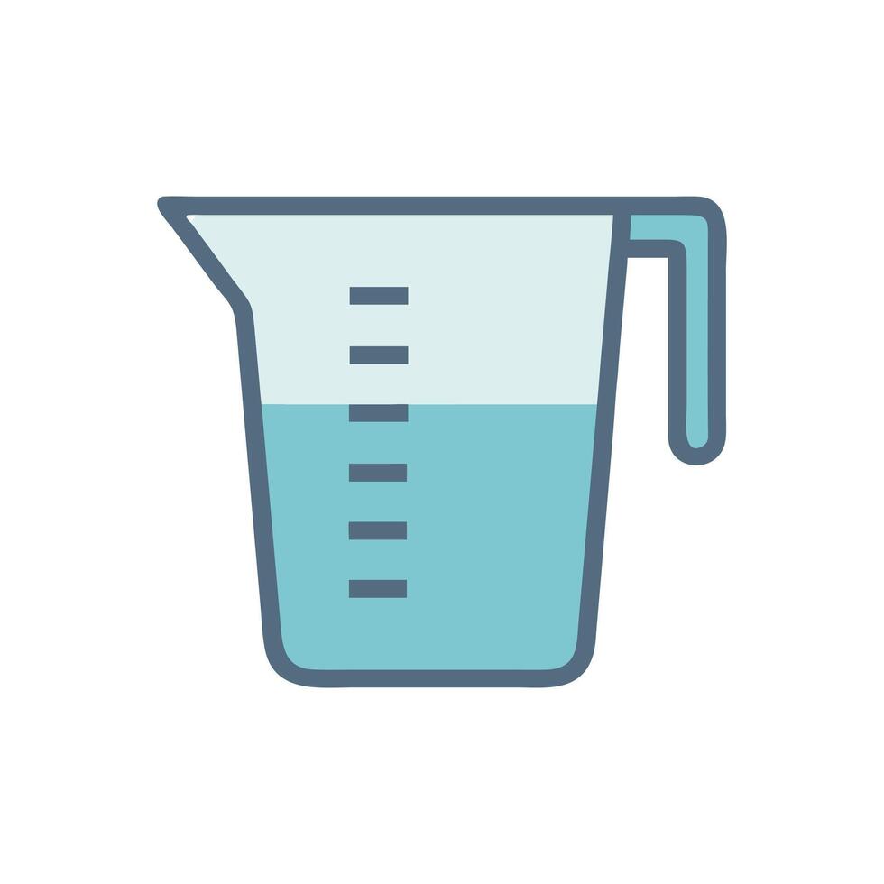 Creative Digital Measuring Cup Icon vector