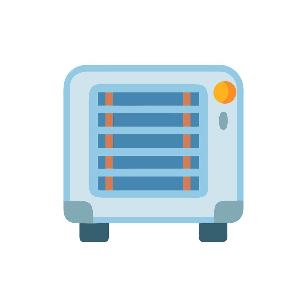 Modern Electric Heater Icon for Home vector