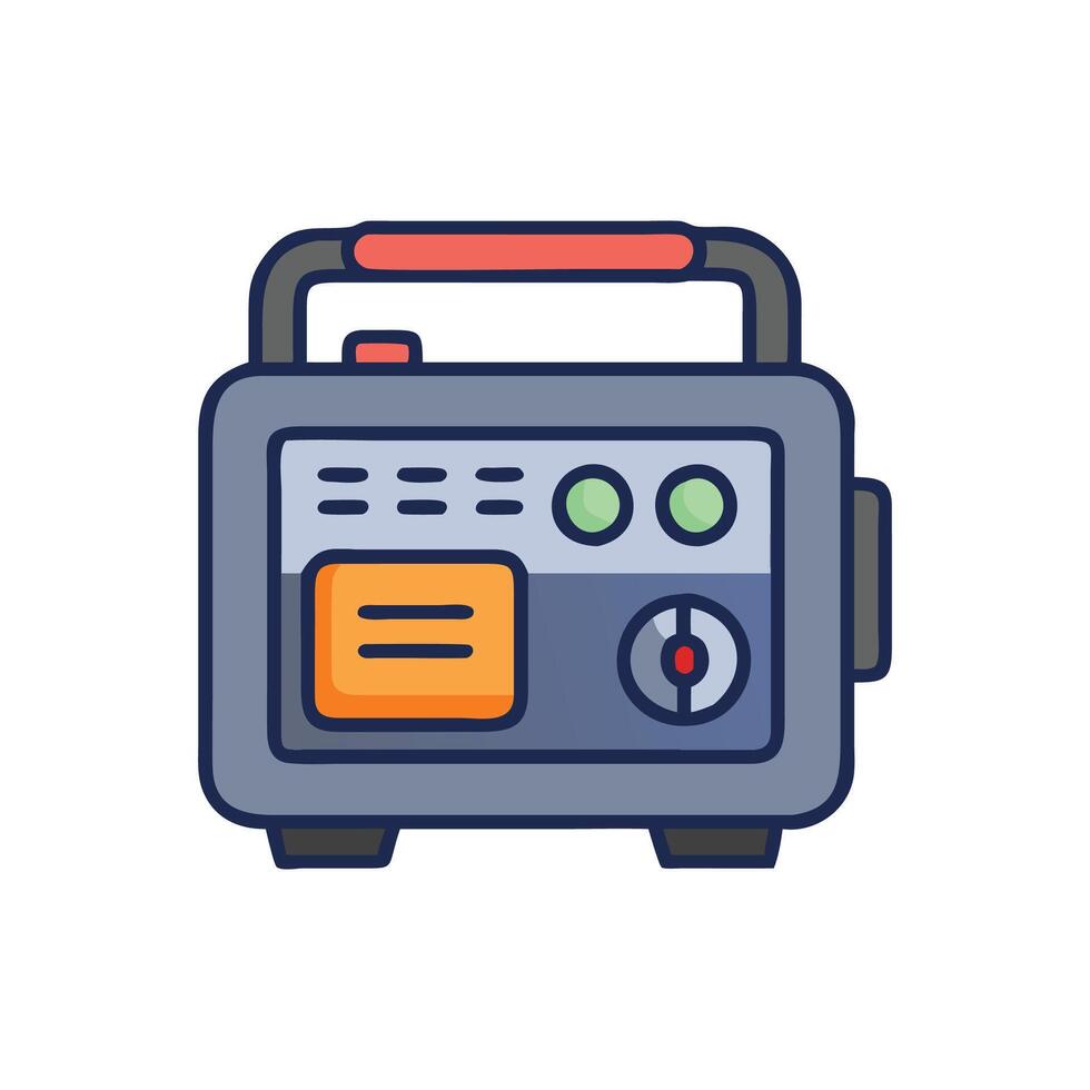 Advanced Portable Power Station Icon vector