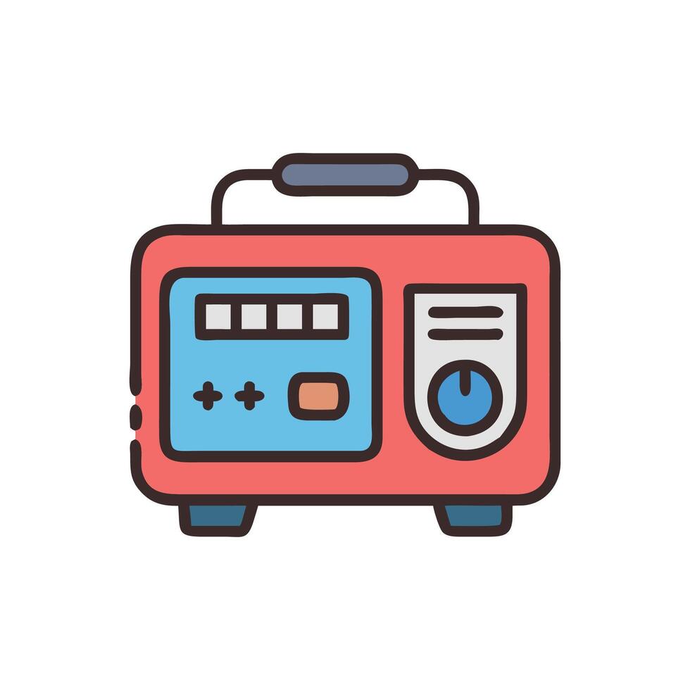 Modern Portable Power Station Icon vector