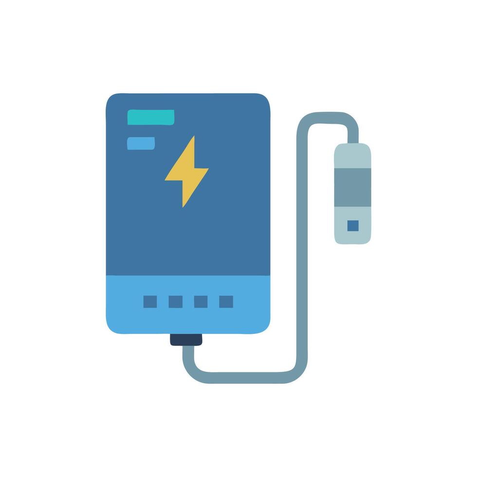 Compact Power Bank Icon for OnTheGo Charging vector