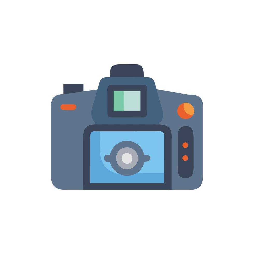 Classic DSLR Camera Icon for Art Projects vector