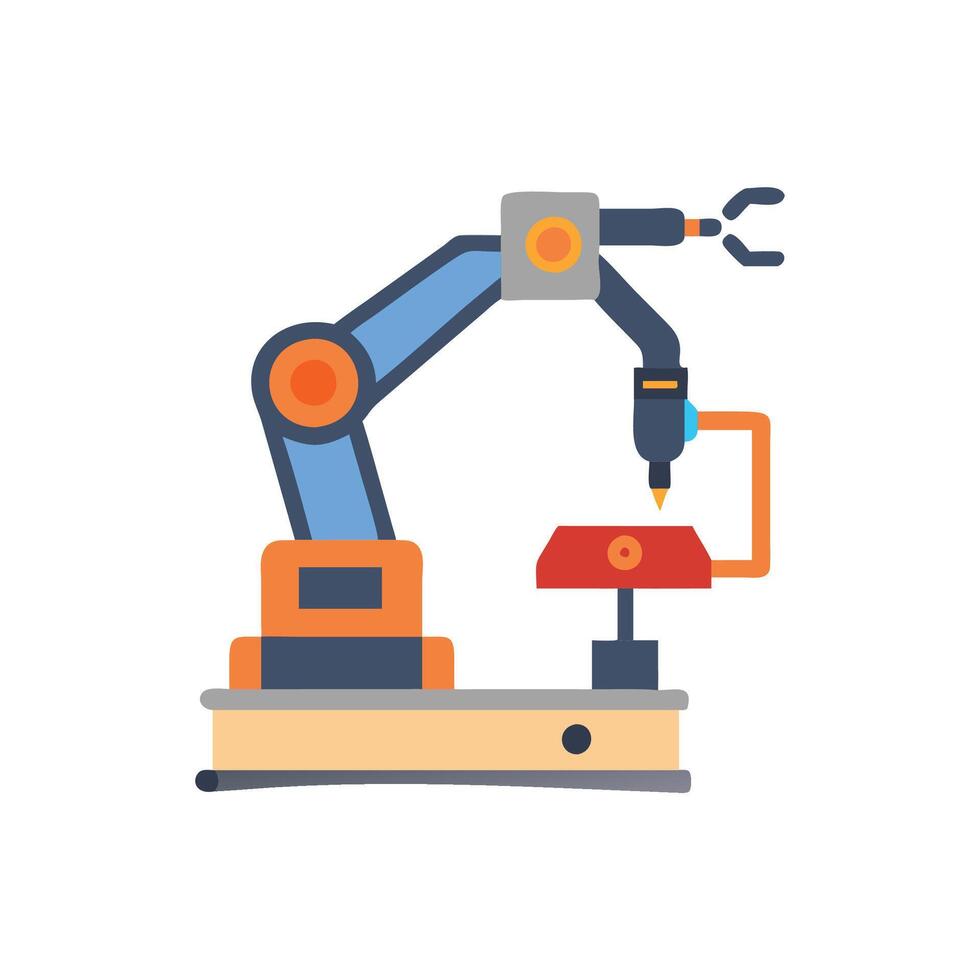 Automated Welding Machine Icon for Precision vector