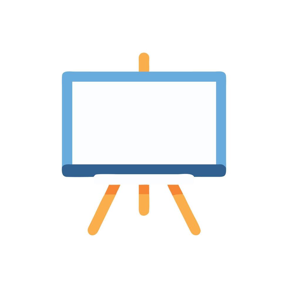 Interactive Whiteboard Learning Icon vector