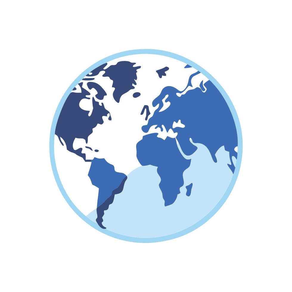 Dynamic World Map Learning Icon vector