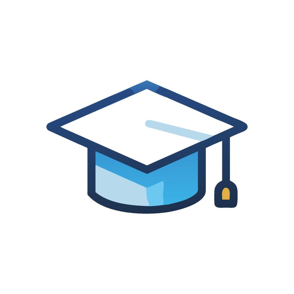 Elegant Graduation Cap Design vector