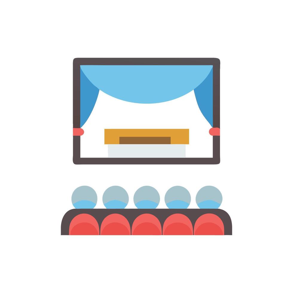 Auditorium Icon for Performance Spaces vector