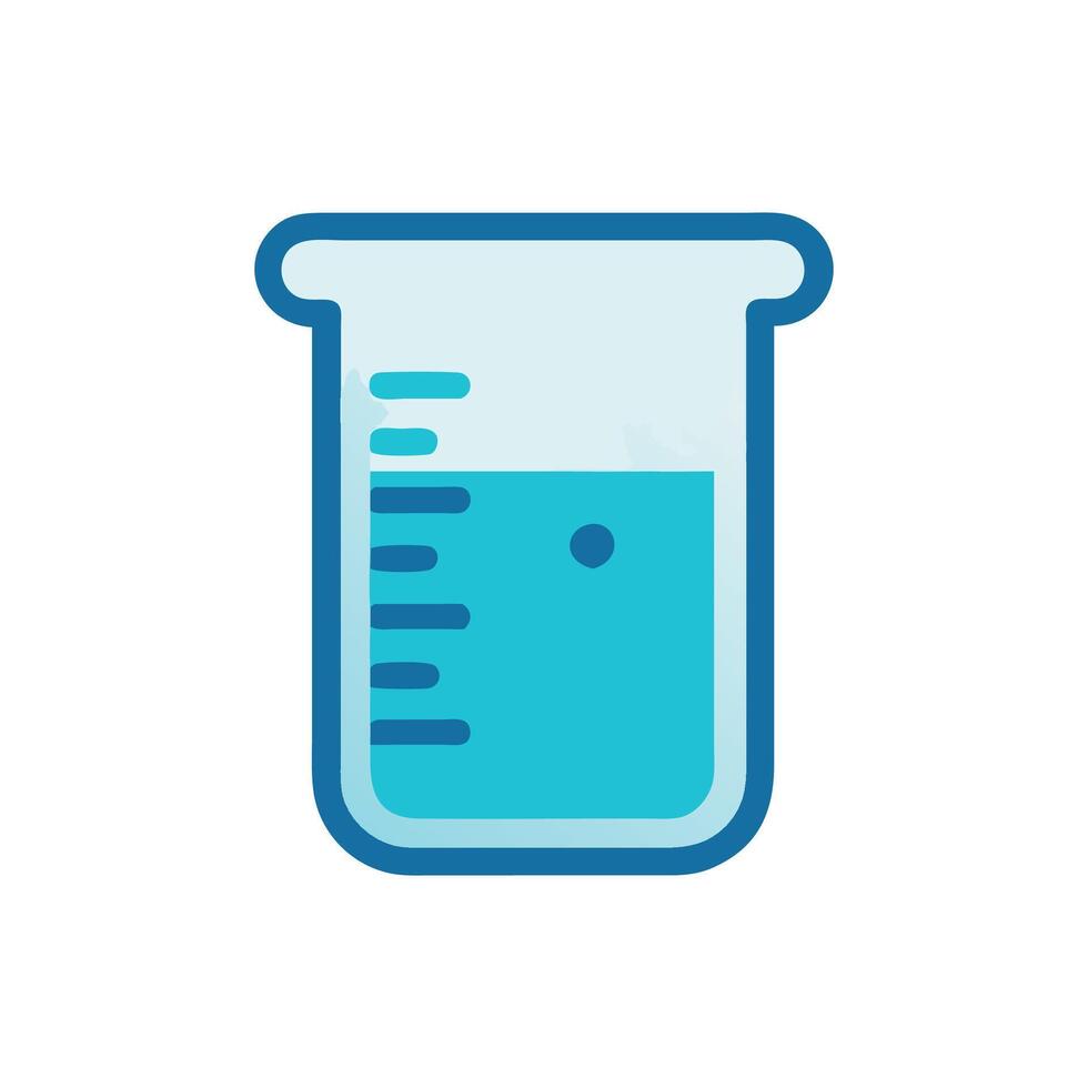 Creative Beaker Icon for Learning vector