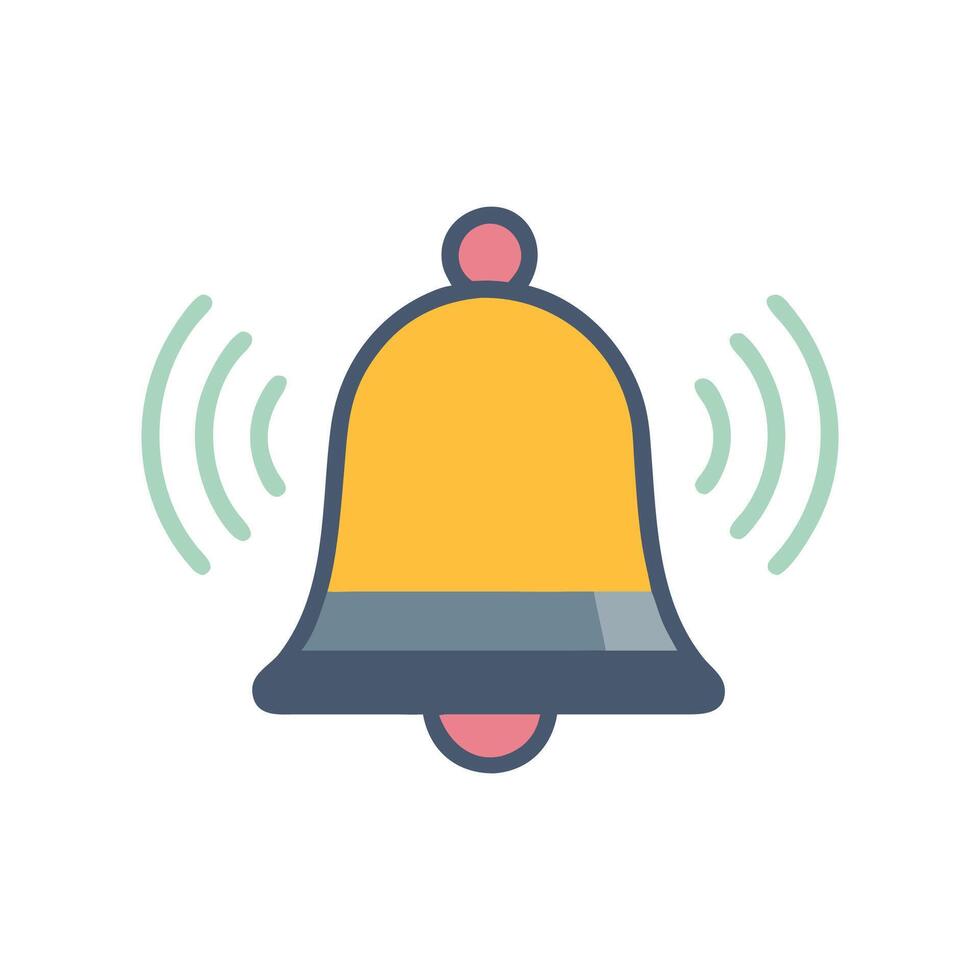 Modern Bell Icon for Notification Systems vector