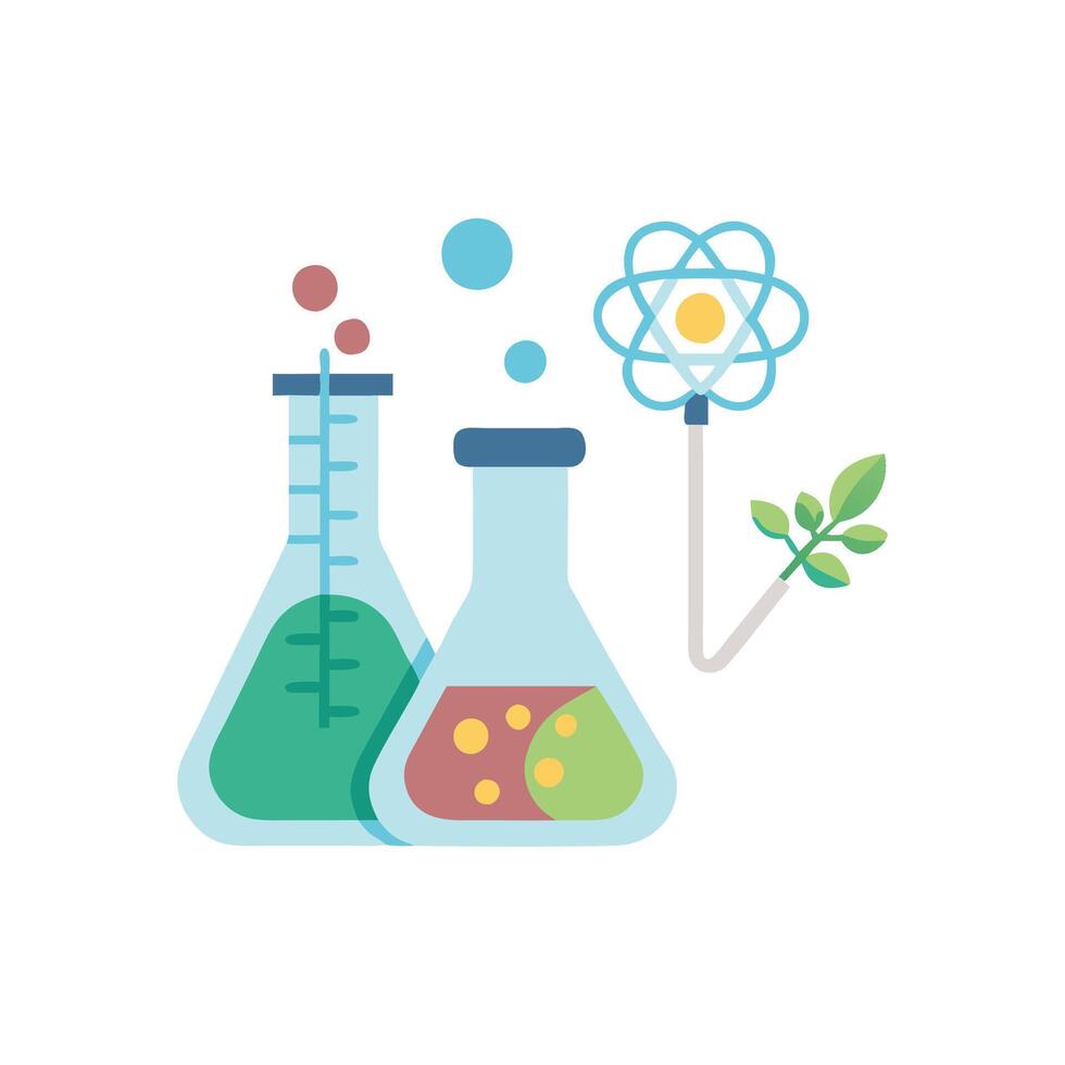 Stylish Biology Lab Icon for Educational Use vector