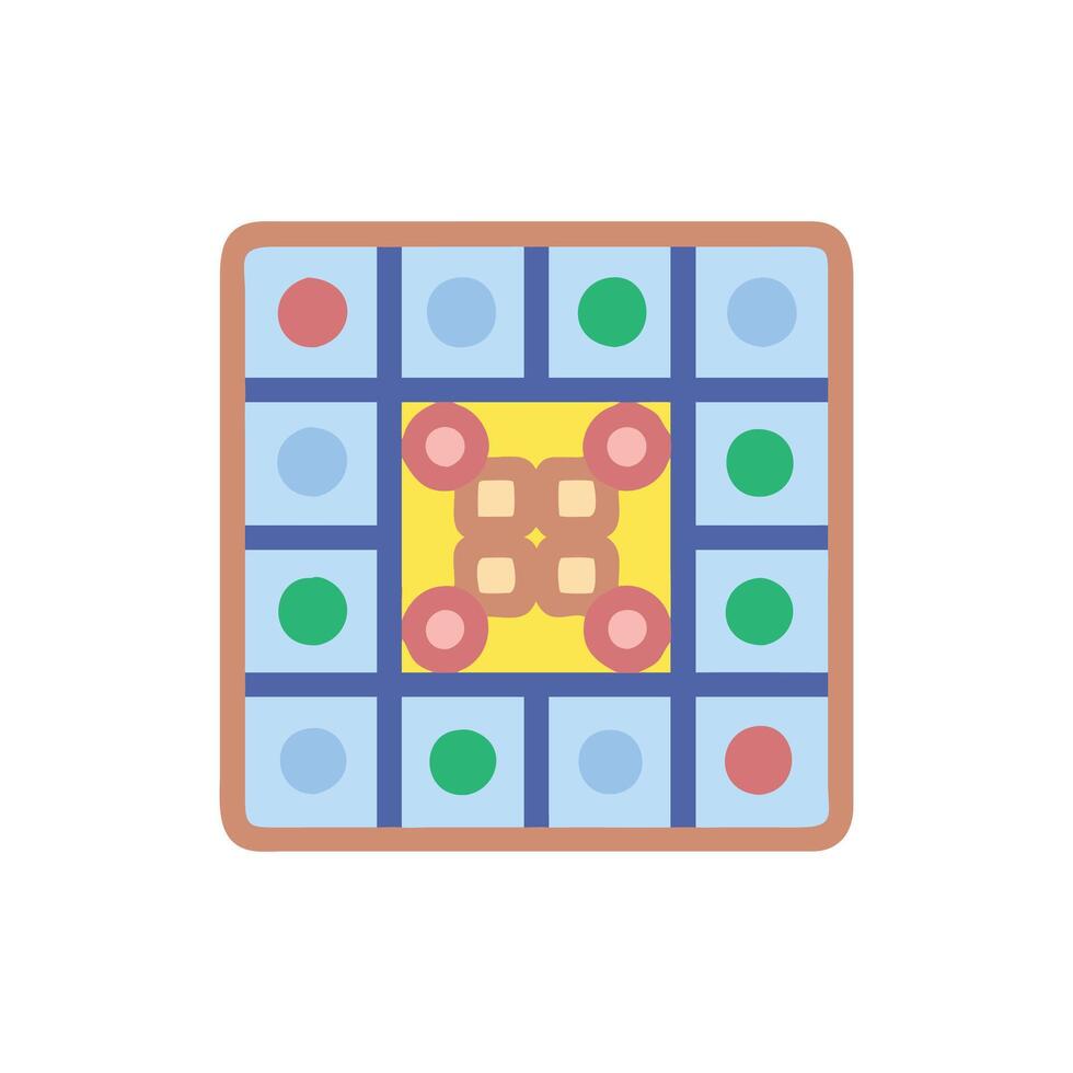 Creative Board Game Icon for Learning vector