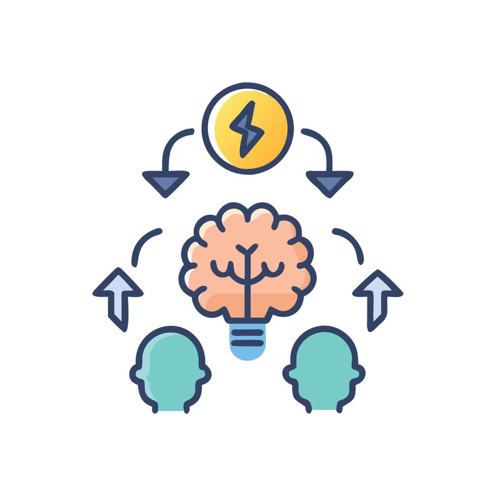Brainstorm Icon for Ideas vector