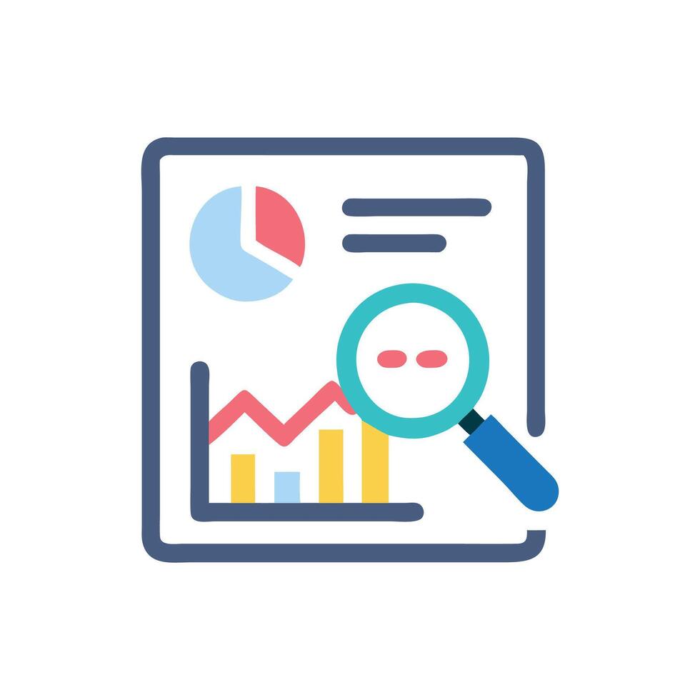 Creative Critical Analysis Icon for Thought Development vector