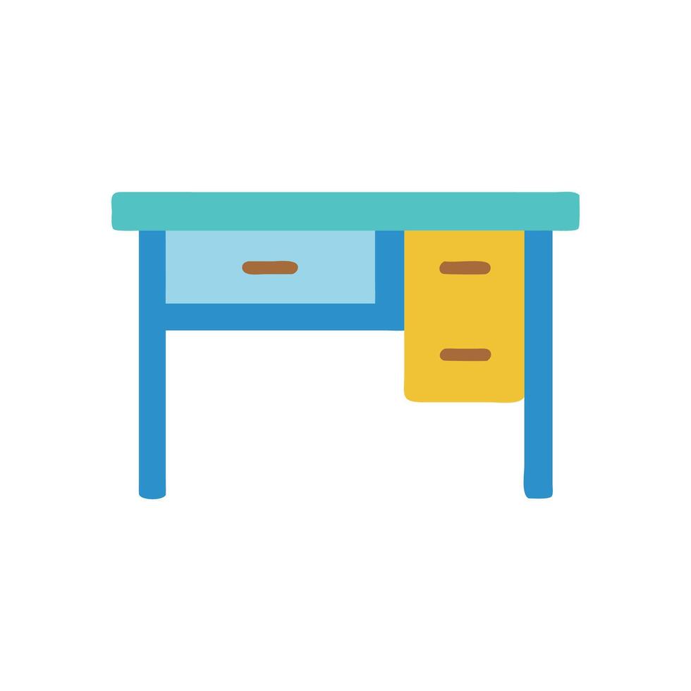 Desk Icon for Educational Environments vector