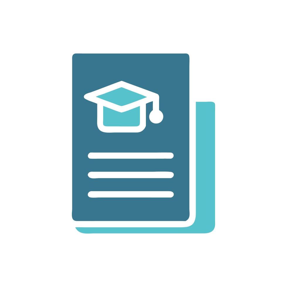 Dissertation Icon for Academic Research vector