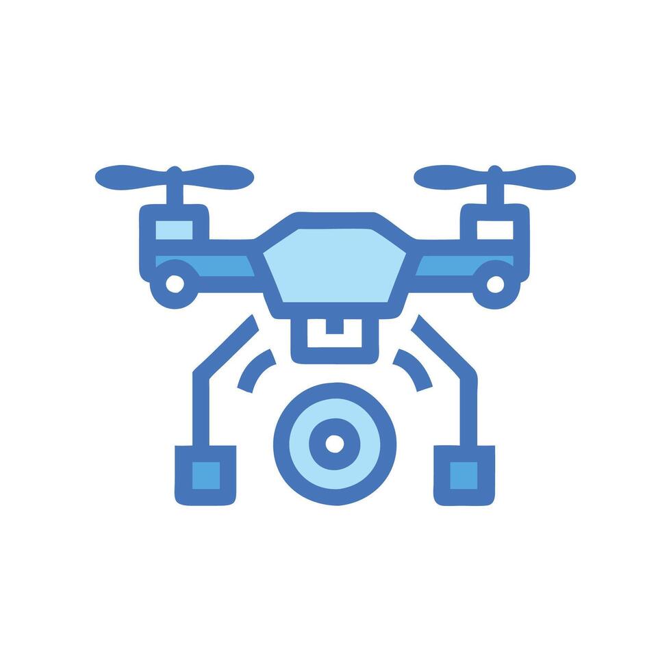 Interactive Drone Technology Icon for Engagement vector