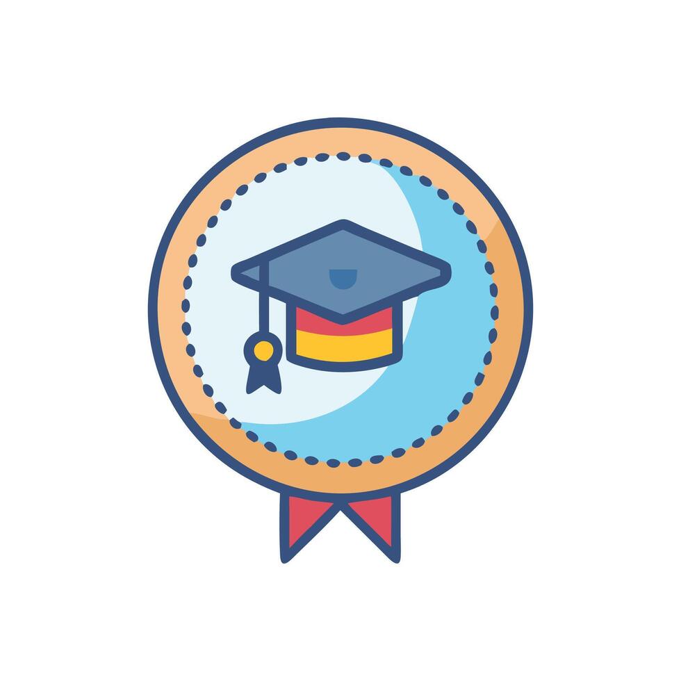 Educational Badge Icon for Achievements vector