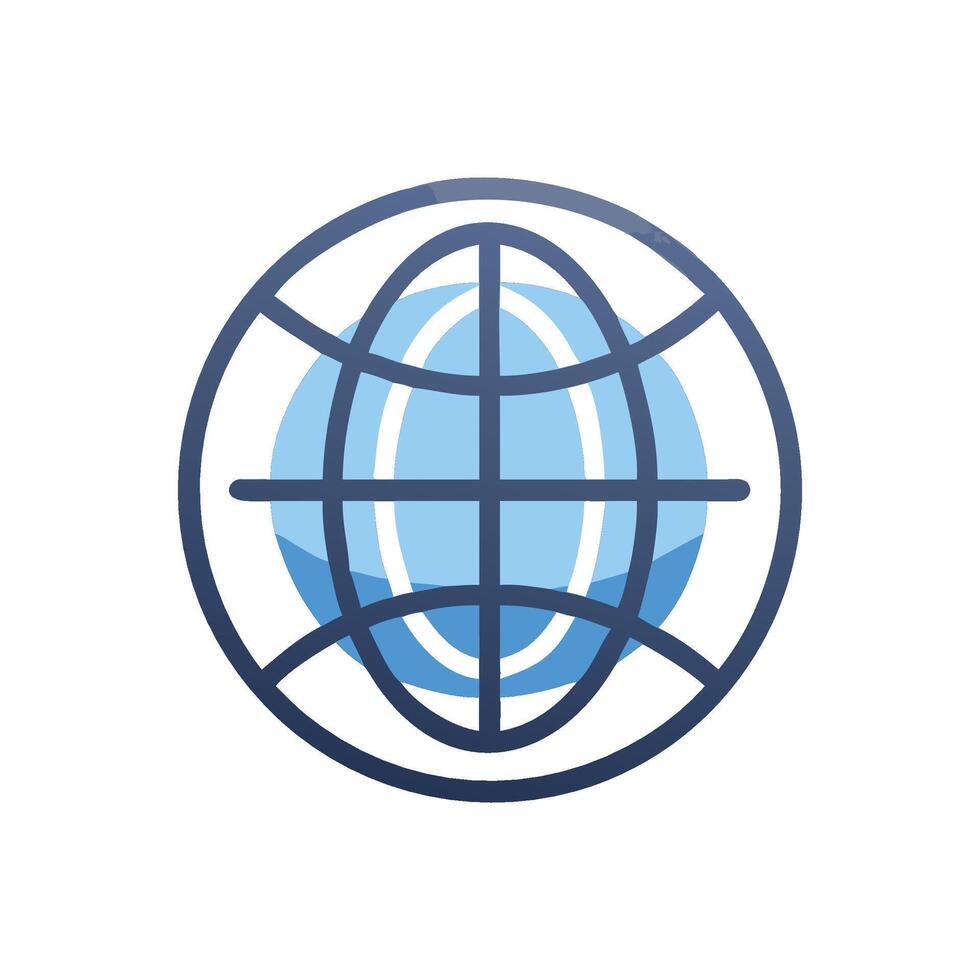 Modern Illustration of Earth Globe vector