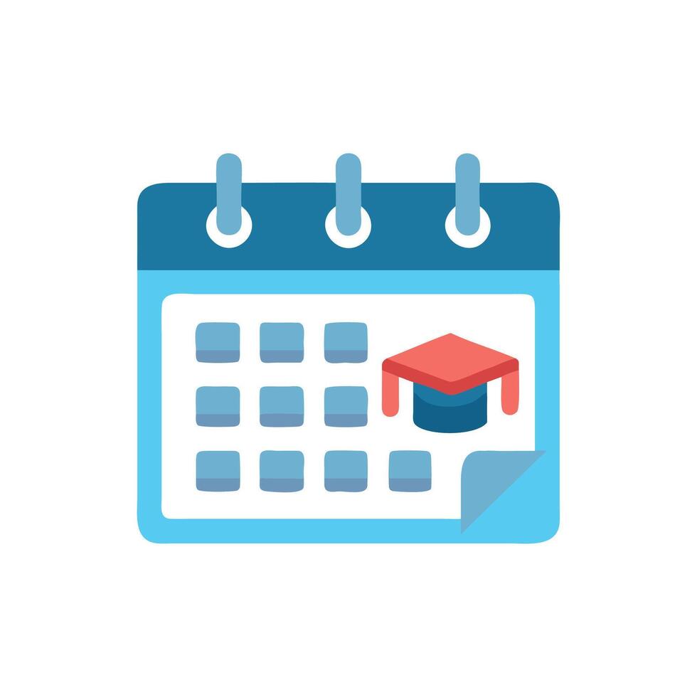Creative Education Calendar Icon for Engagement vector