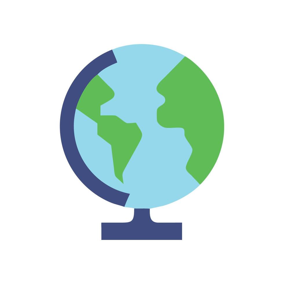 Modern Geography Icon for Academic Use vector