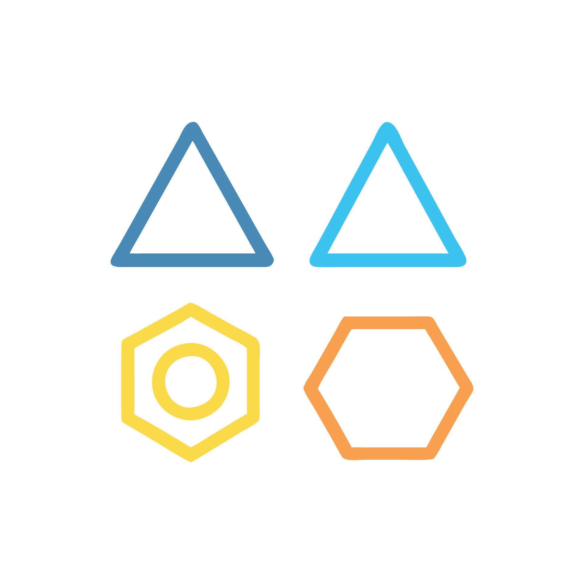 Interactive Geometry Shapes Icon for Learning 57076708 Vector Art at ...