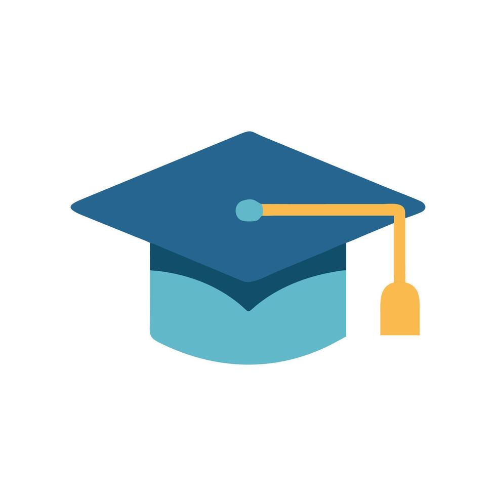 Modern Graduation Cap Icon for Graduates vector