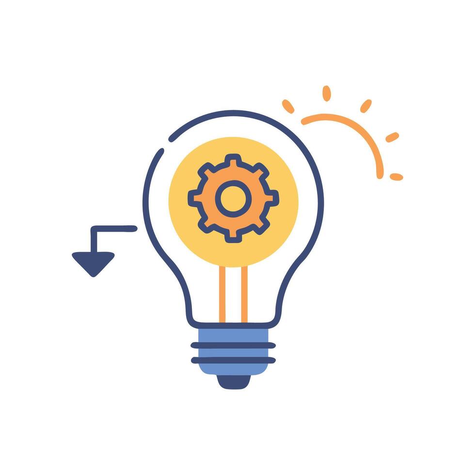 Modern Innovation Icon for Progress vector
