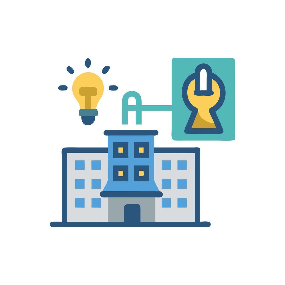 Interactive Innovation Lab Icon for Learning vector