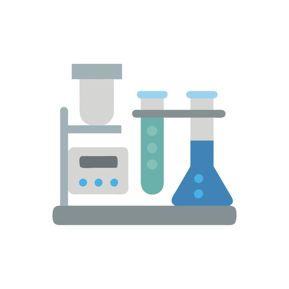 Stylish Laboratory Equipment Icon for Learning vector