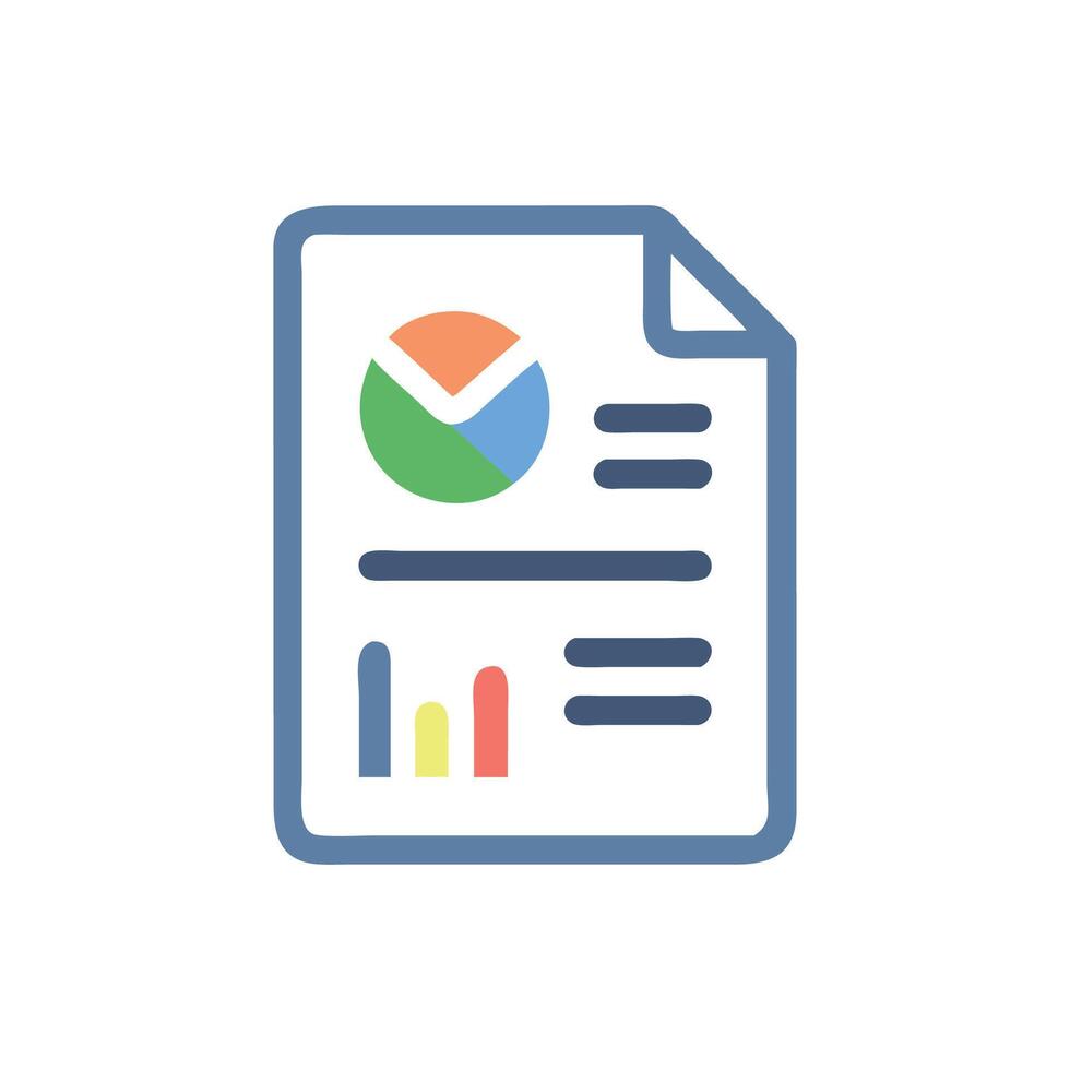 Interactive Learning Report Icon for Feedback vector