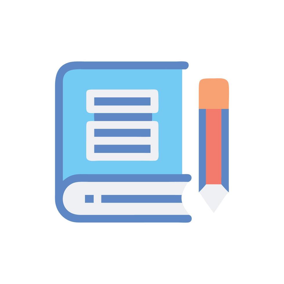 Creative Literature Icon for Educational Resources vector