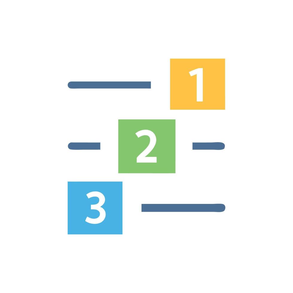 Modern Illustration of Numbers vector
