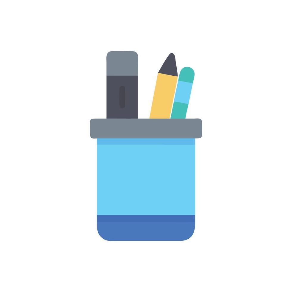 Modern Pen Holder for Office Supplies vector